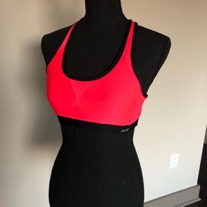 Avia neon coral sports bra Medium
